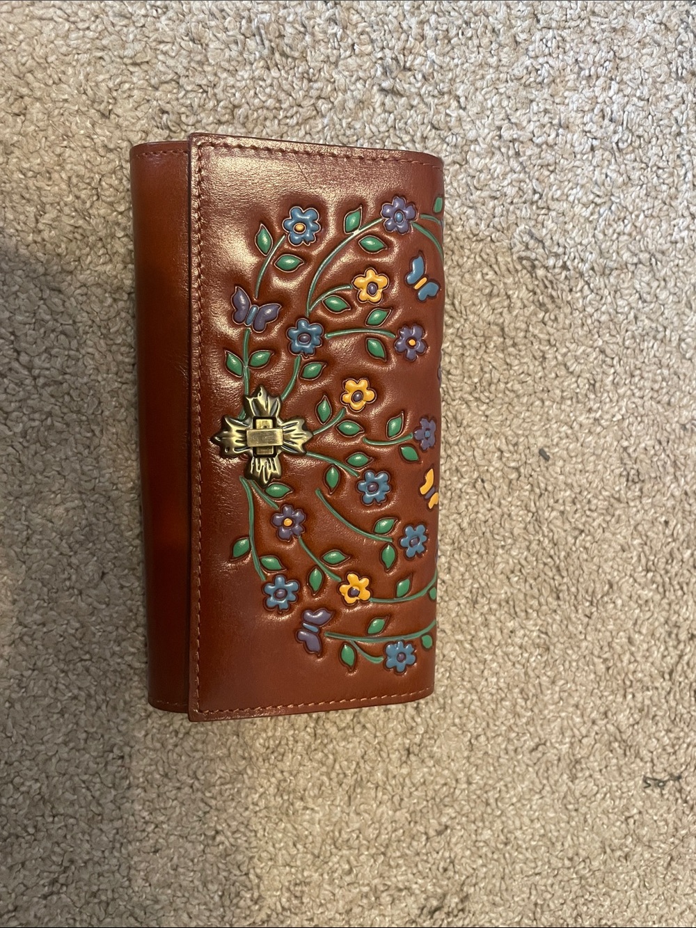 Patricia Nash Terresa Trifold Tooled Clutch Wallet 
MSRP $225